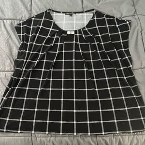 Adrienne Vittadini Black & White Blouse